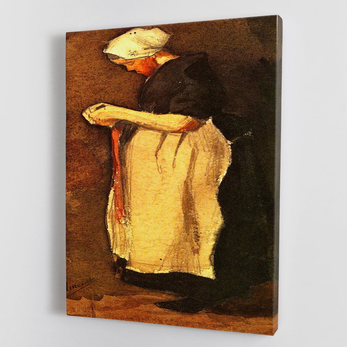 Scheveningen Woman by Van Gogh Canvas Print or Poster