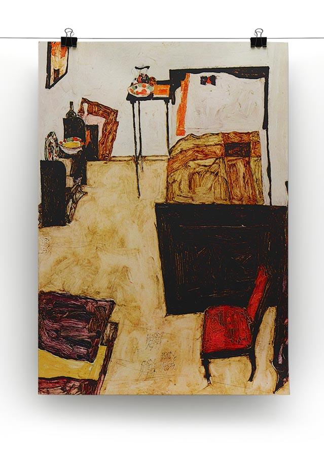 Schiele's living room in Neulengbach by Egon Schiele Canvas Print or Poster - Canvas Art Rocks - 2