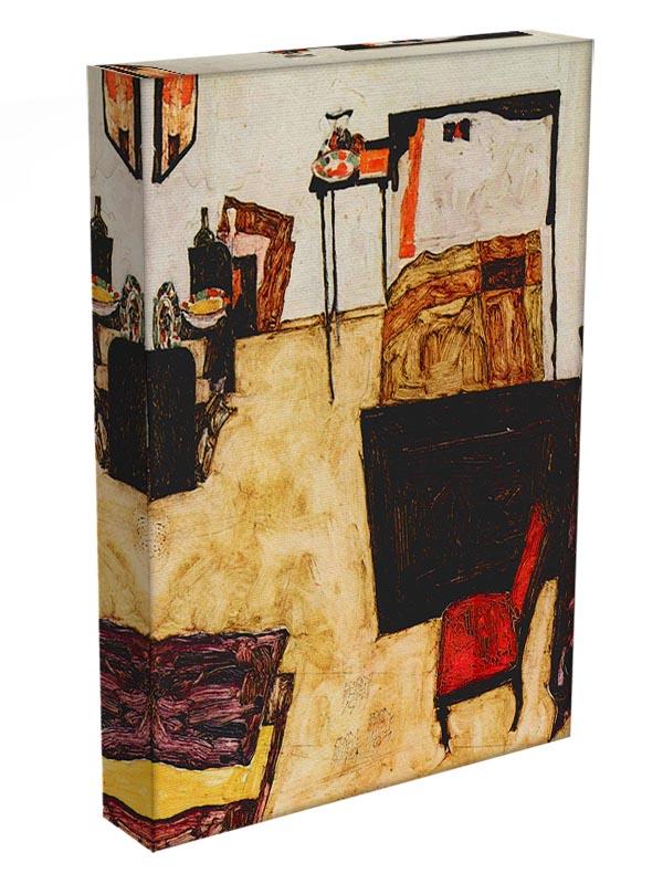 Schiele's living room in Neulengbach by Egon Schiele Canvas Print or Poster - Canvas Art Rocks - 3
