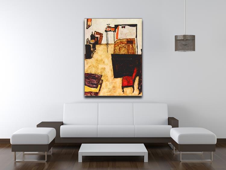 Schiele's living room in Neulengbach by Egon Schiele Canvas Print or Poster - Canvas Art Rocks - 4