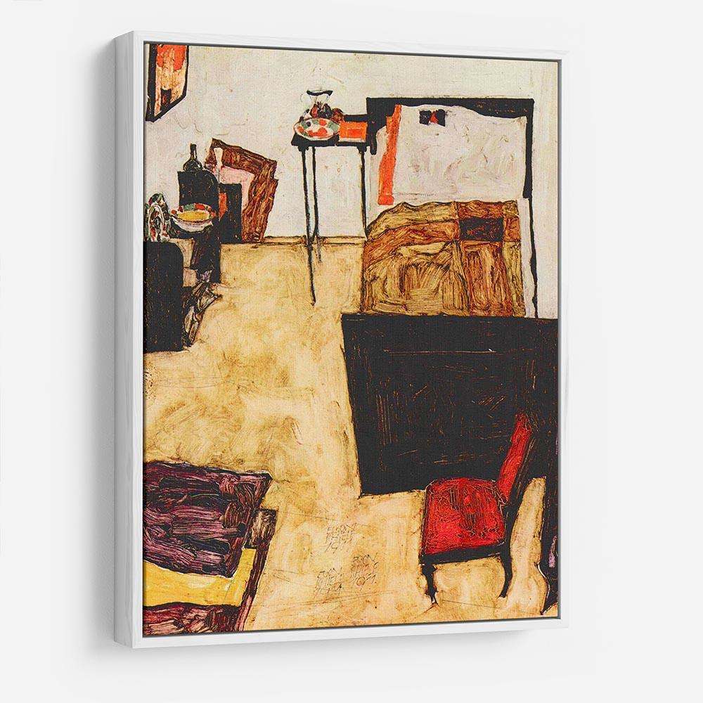 Schiele's living room in Neulengbach by Egon Schiele HD Metal Print - Canvas Art Rocks - 7