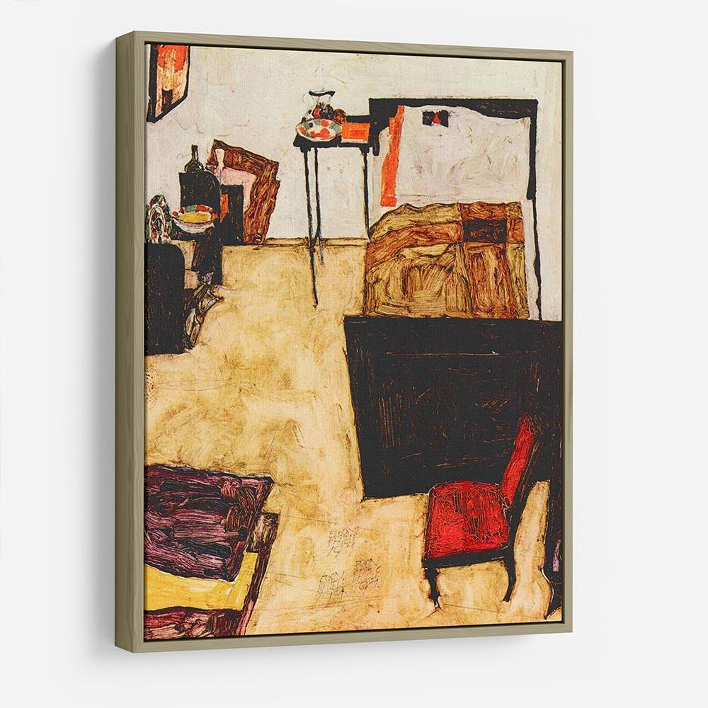 Schiele's living room in Neulengbach by Egon Schiele HD Metal Print - Canvas Art Rocks - 8