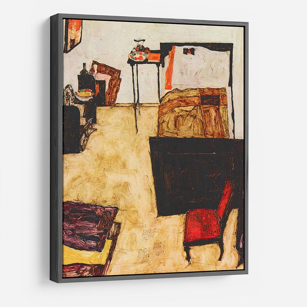 Schiele's living room in Neulengbach by Egon Schiele HD Metal Print - Canvas Art Rocks - 9