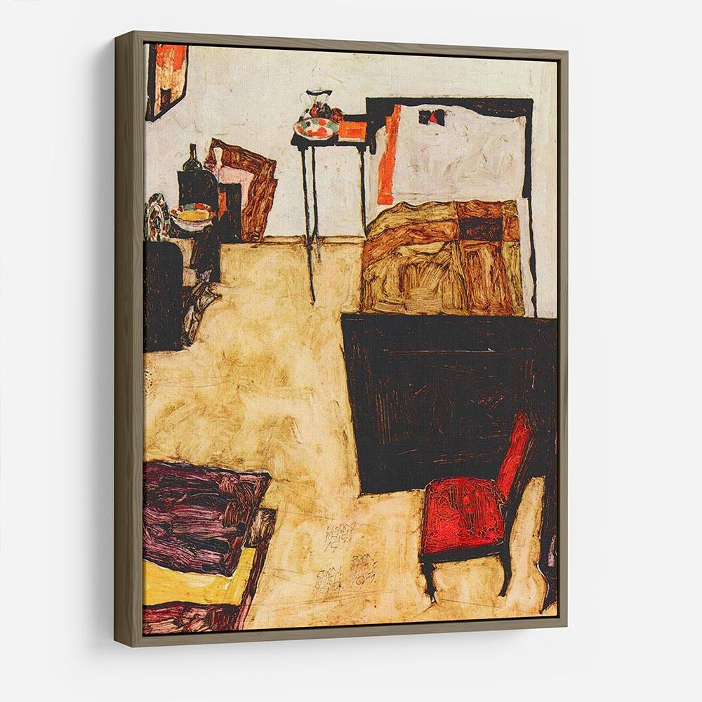 Schiele's living room in Neulengbach by Egon Schiele HD Metal Print - Canvas Art Rocks - 10