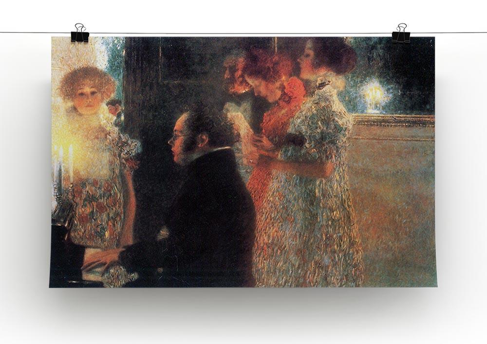 Schubert at the piano by Klimt Canvas Print or Poster - Canvas Art Rocks - 2