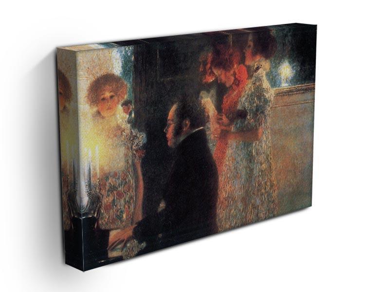 Schubert at the piano by Klimt Canvas Print or Poster - Canvas Art Rocks - 3