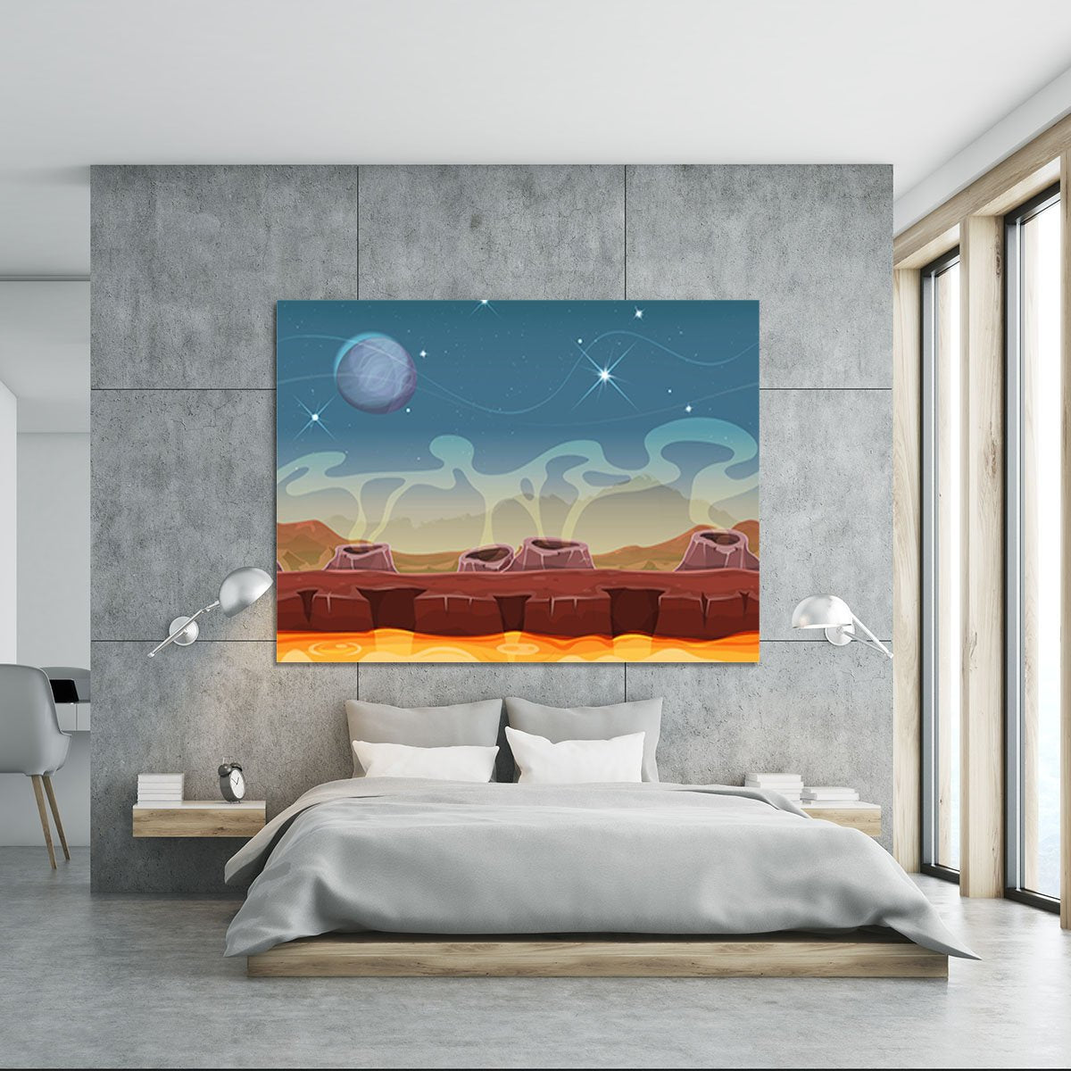 Sci-Fi Alien Planet Canvas Print or Poster