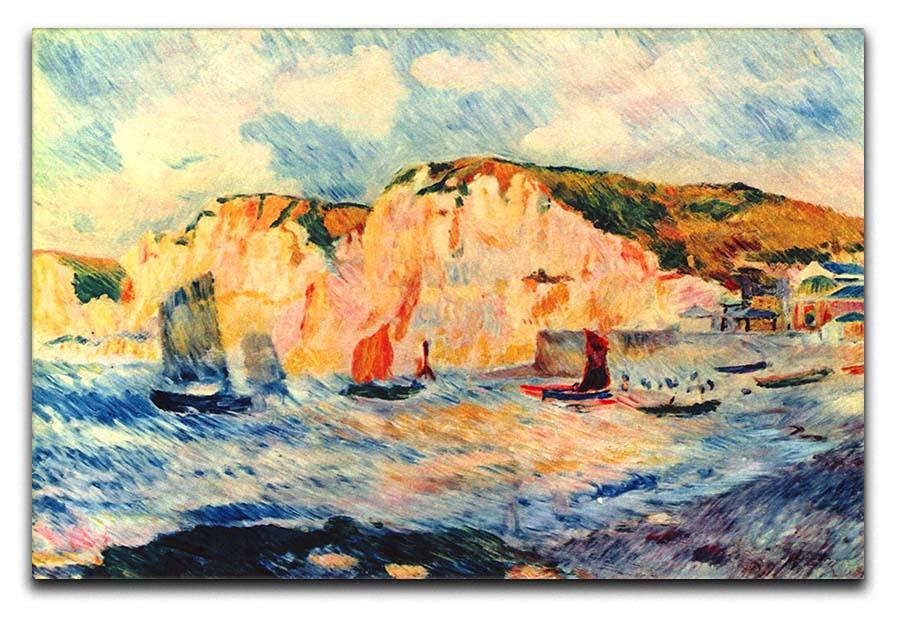Sea and cliffs by Renoir Canvas Print or Poster  - Canvas Art Rocks - 1