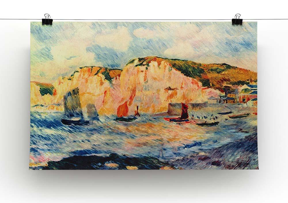 Sea and cliffs by Renoir Canvas Print or Poster - Canvas Art Rocks - 2