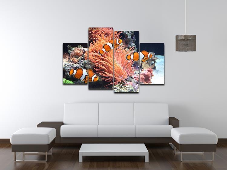 Sea anemone 4 Split Panel Canvas  - Canvas Art Rocks - 3