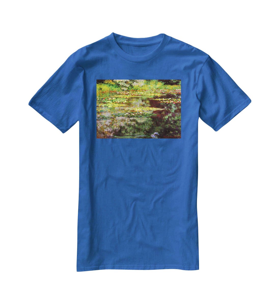 Sea rose pond by Monet T-Shirt - Canvas Art Rocks - 2