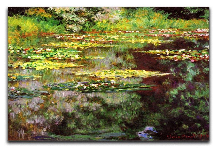 Sea rose pond by Monet Canvas Print & Poster  - Canvas Art Rocks - 1