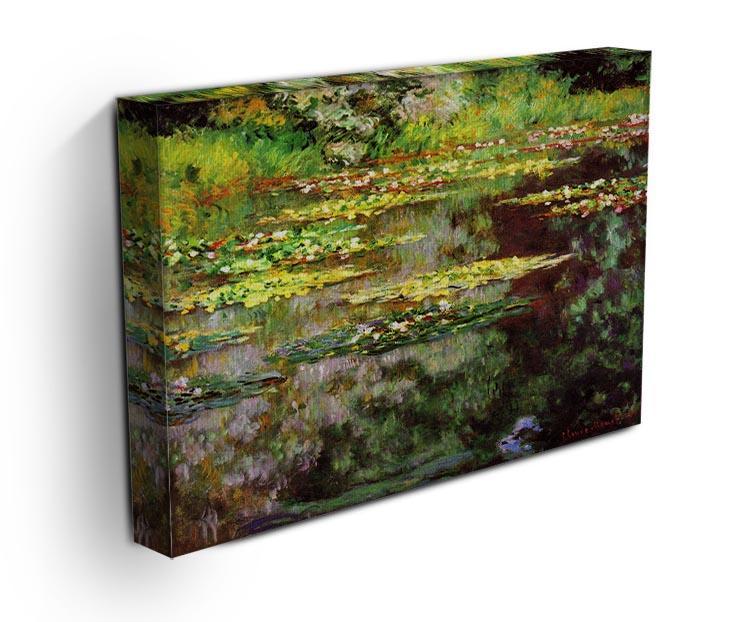 Sea rose pond by Monet Canvas Print & Poster - Canvas Art Rocks - 3