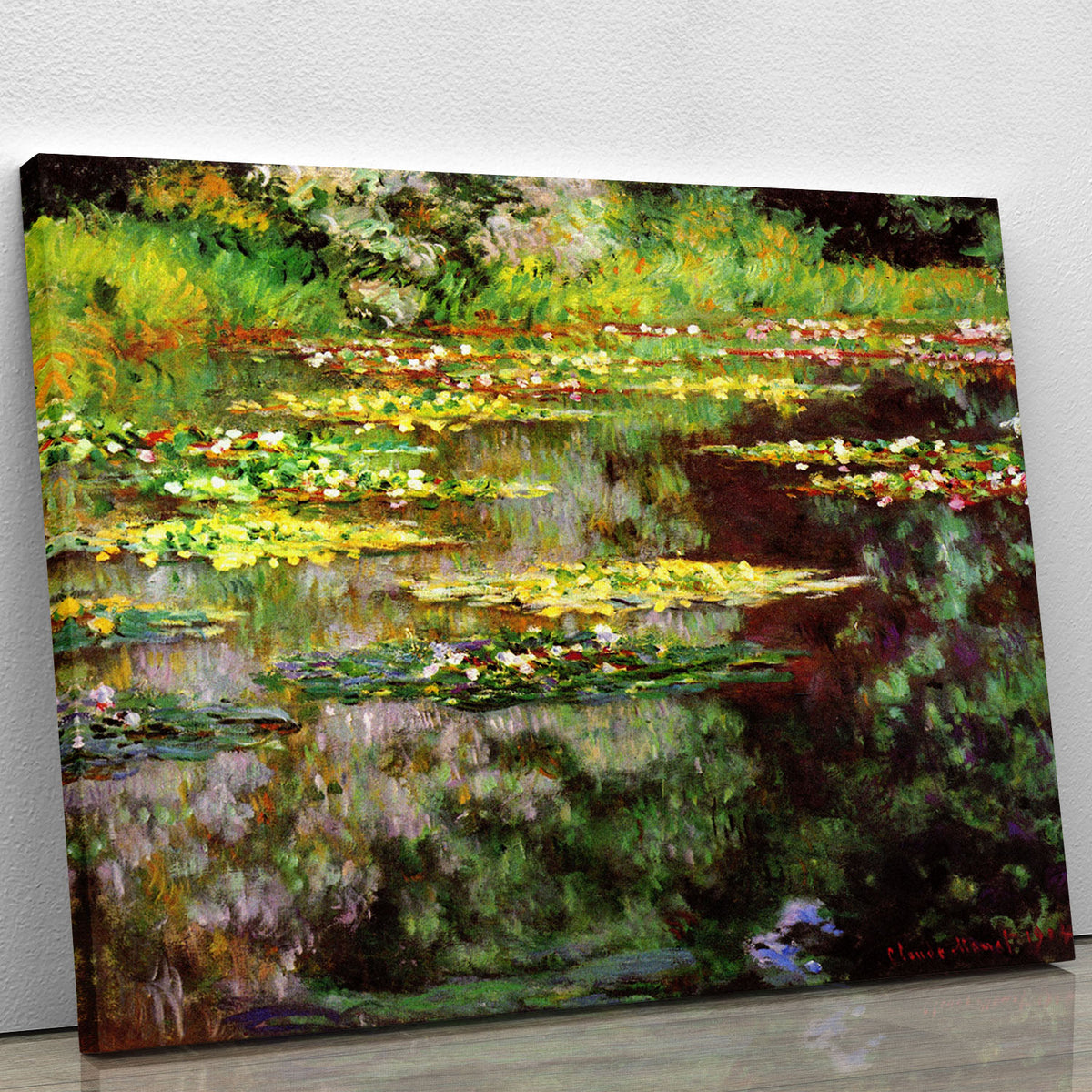 Sea rose pond by Monet Canvas Print or Poster | Canvas Art Rocks