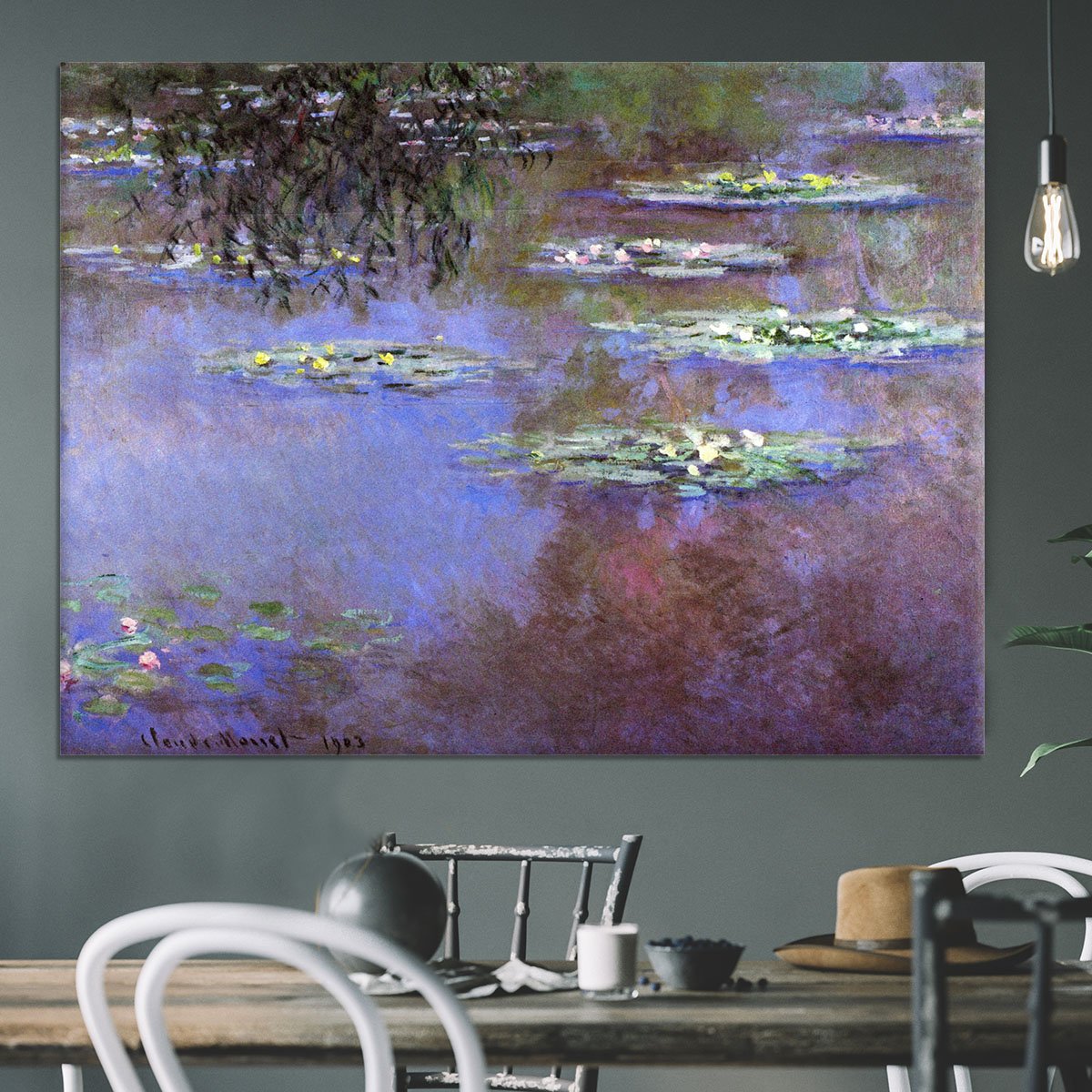 Sea roses 4 by Monet Canvas Print or Poster