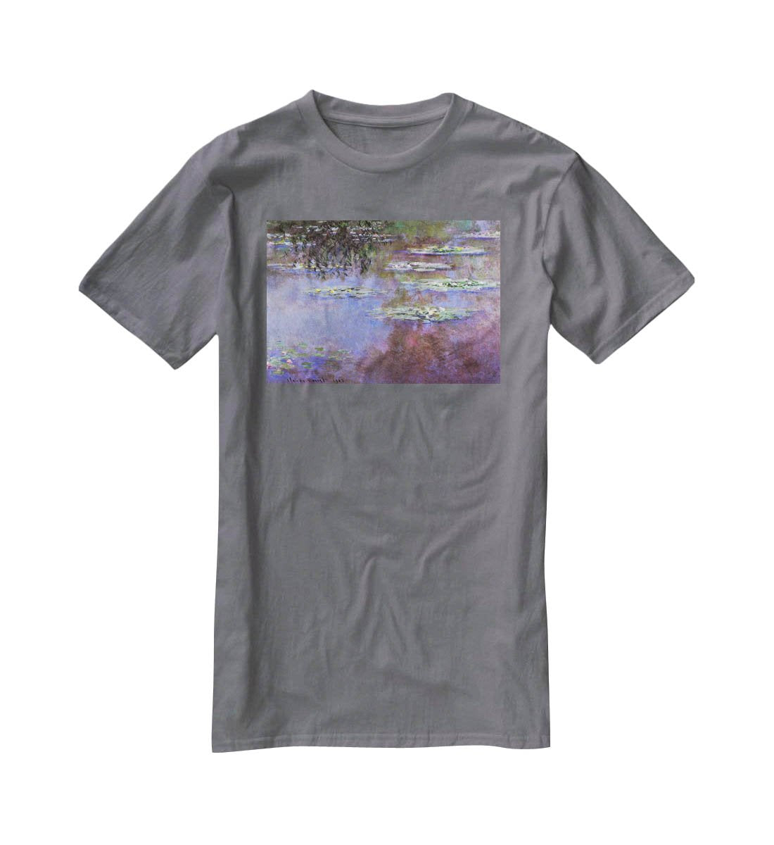 Sea roses 4 by Monet T-Shirt - Canvas Art Rocks - 3