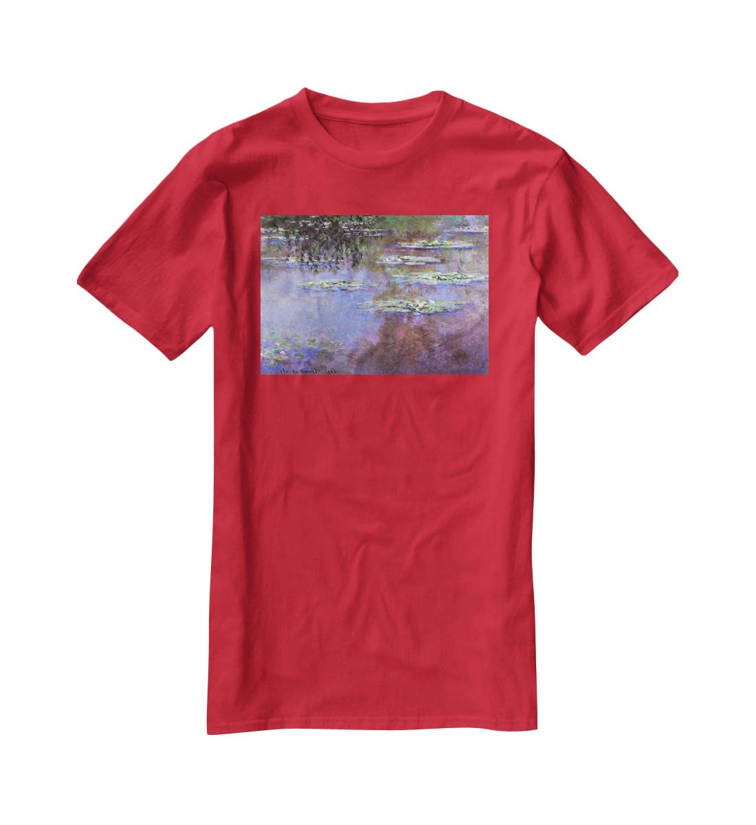 Sea roses 4 by Monet T-Shirt - Canvas Art Rocks - 4