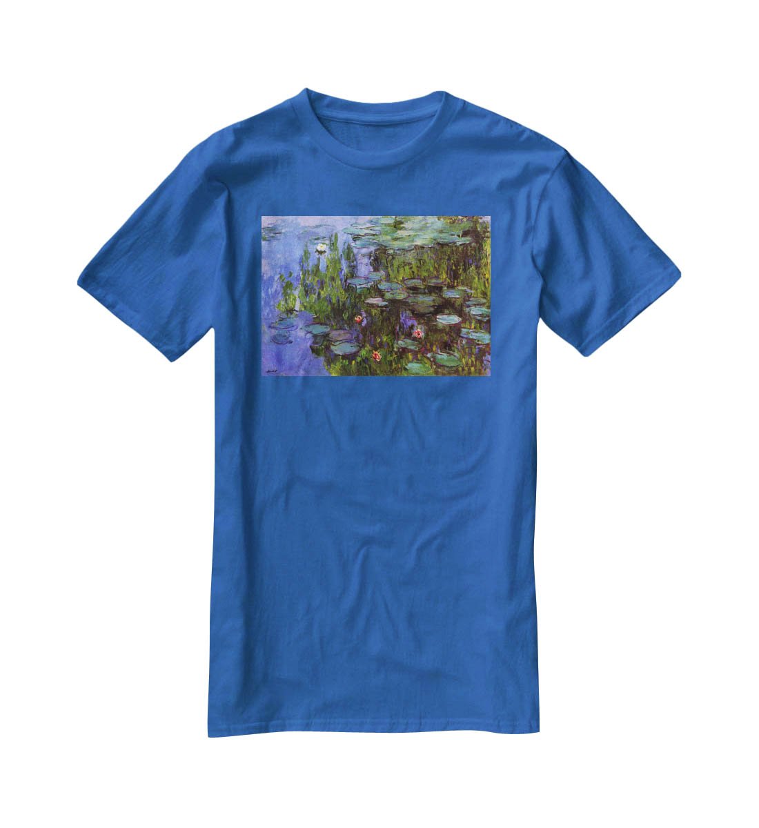 Sea roses by Monet T-Shirt - Canvas Art Rocks - 2