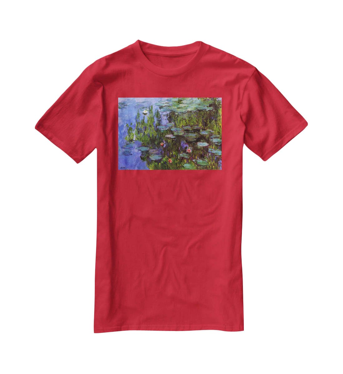 Sea roses by Monet T-Shirt - Canvas Art Rocks - 4