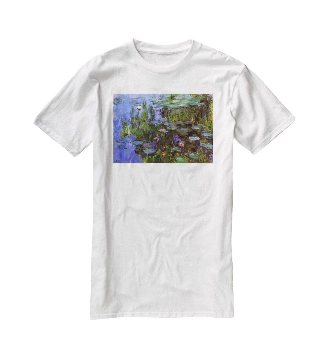 Sea roses by Monet T-Shirt - Canvas Art Rocks - 5