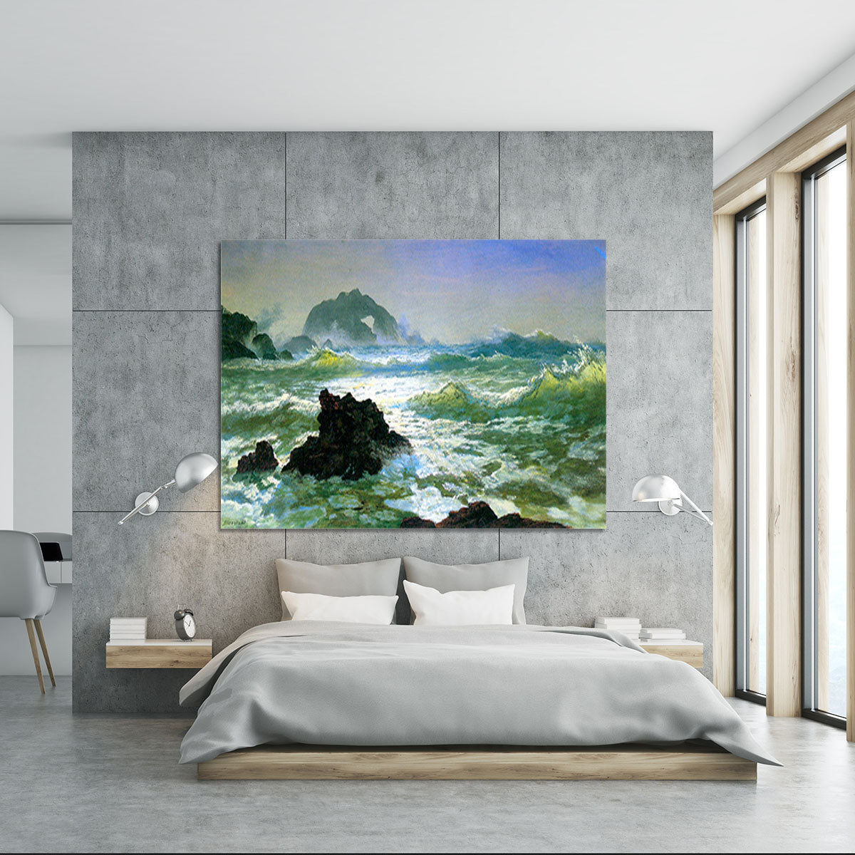 Seal Rock 2 by Bierstadt Canvas Print or Poster - Canvas Art Rocks - 5