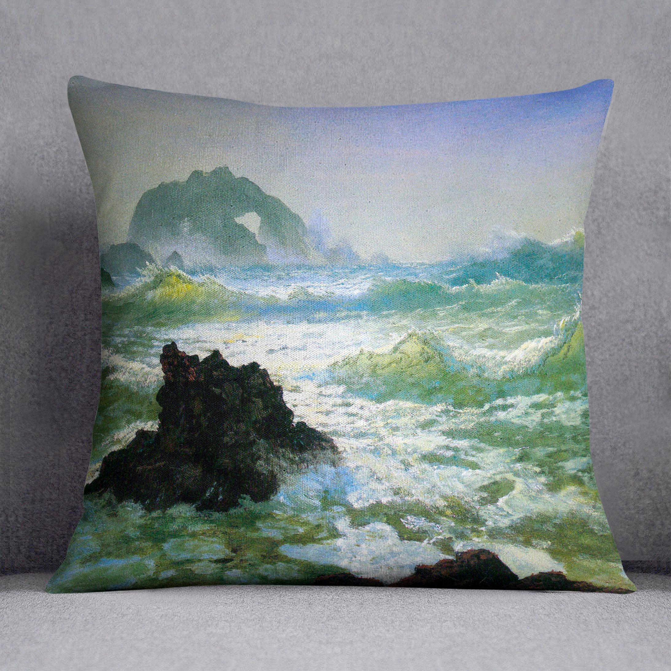 Seal Rock 2 by Bierstadt Cushion - Canvas Art Rocks - 1