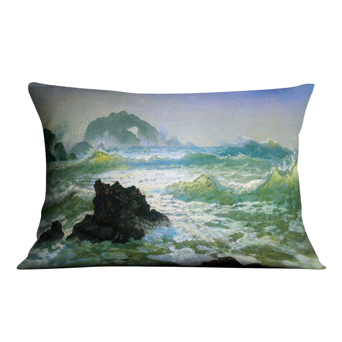 Seal Rock 2 by Bierstadt Cushion - Canvas Art Rocks - 4
