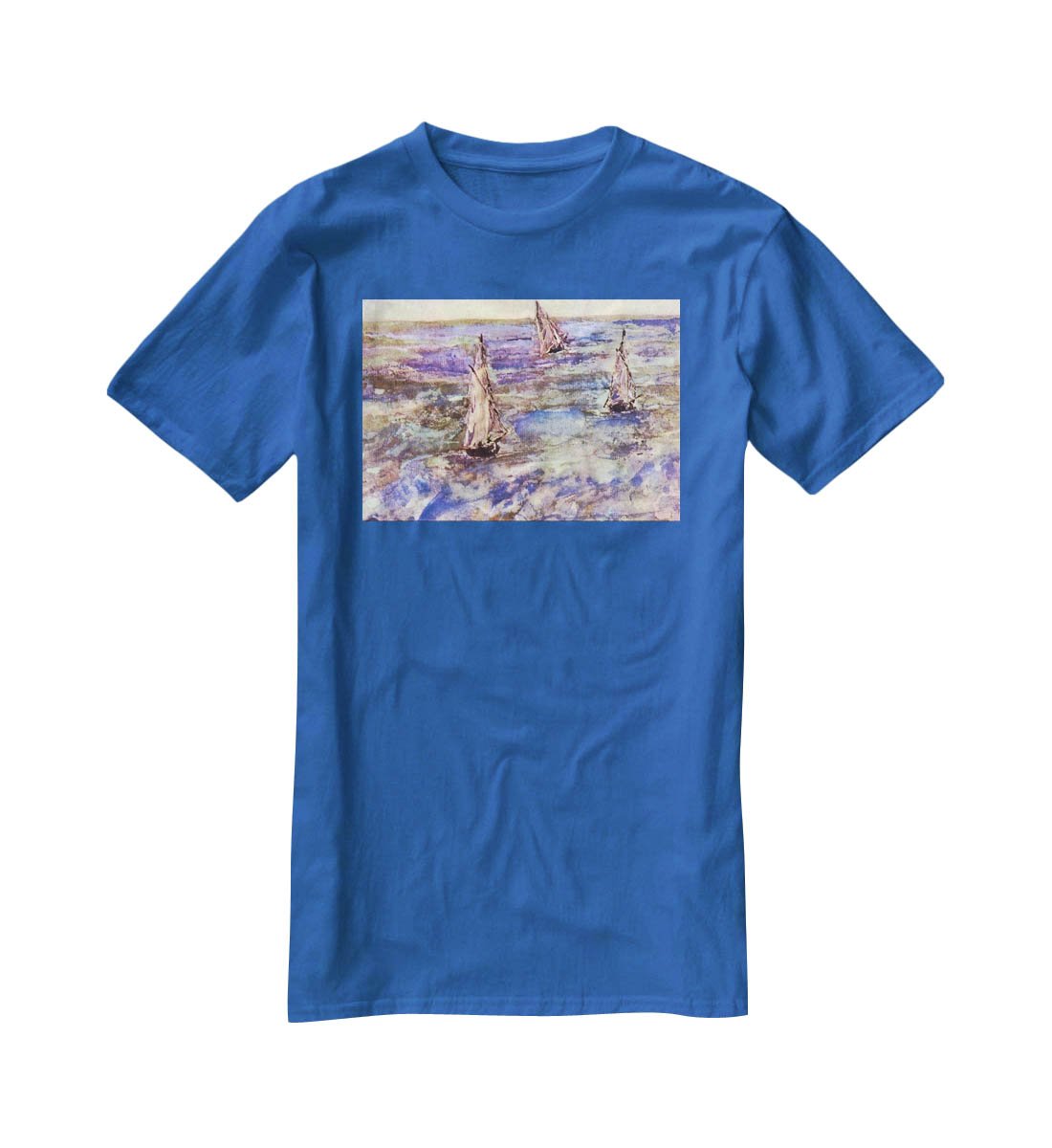 Seascape 1873 by Manet T-Shirt - Canvas Art Rocks - 2