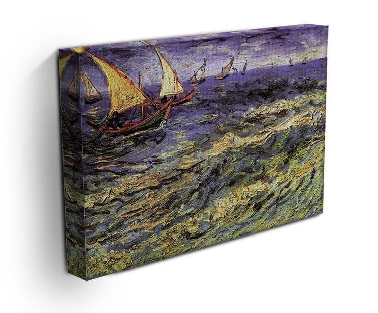 Seascape at Saintes-Maries by Van Gogh Canvas Print & Poster - Canvas Art Rocks - 3