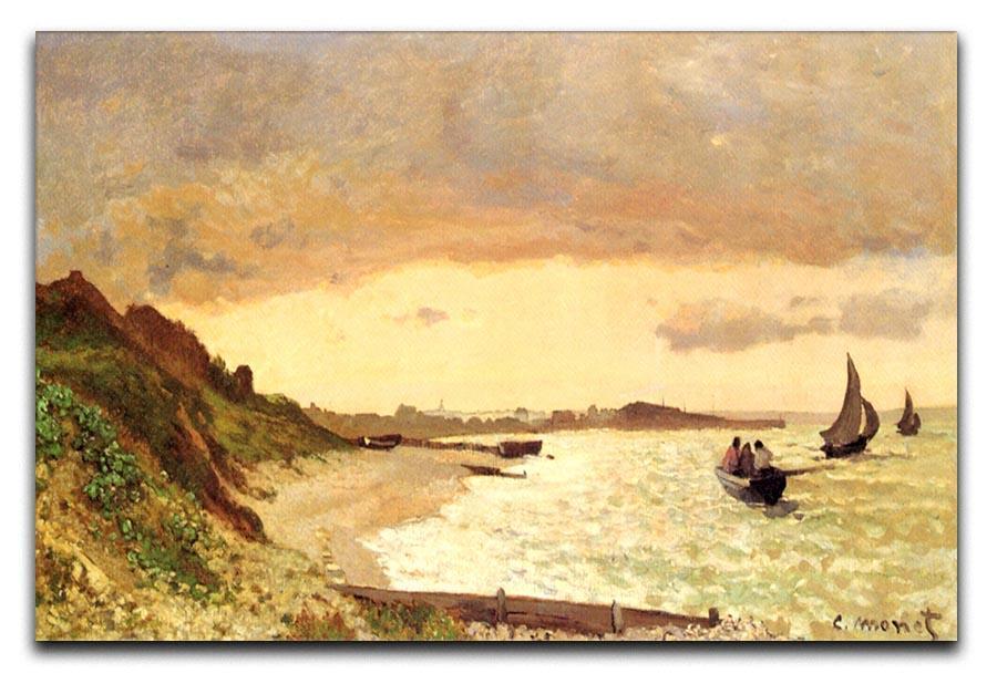 Seaside at Sainte Adresse by Monet Canvas Print & Poster  - Canvas Art Rocks - 1