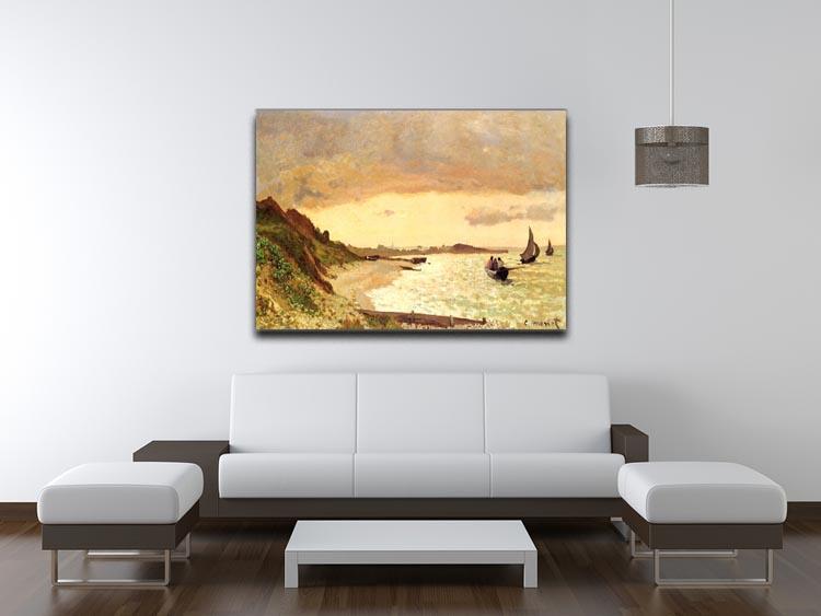Seaside at Sainte Adresse by Monet Canvas Print & Poster - Canvas Art Rocks - 4