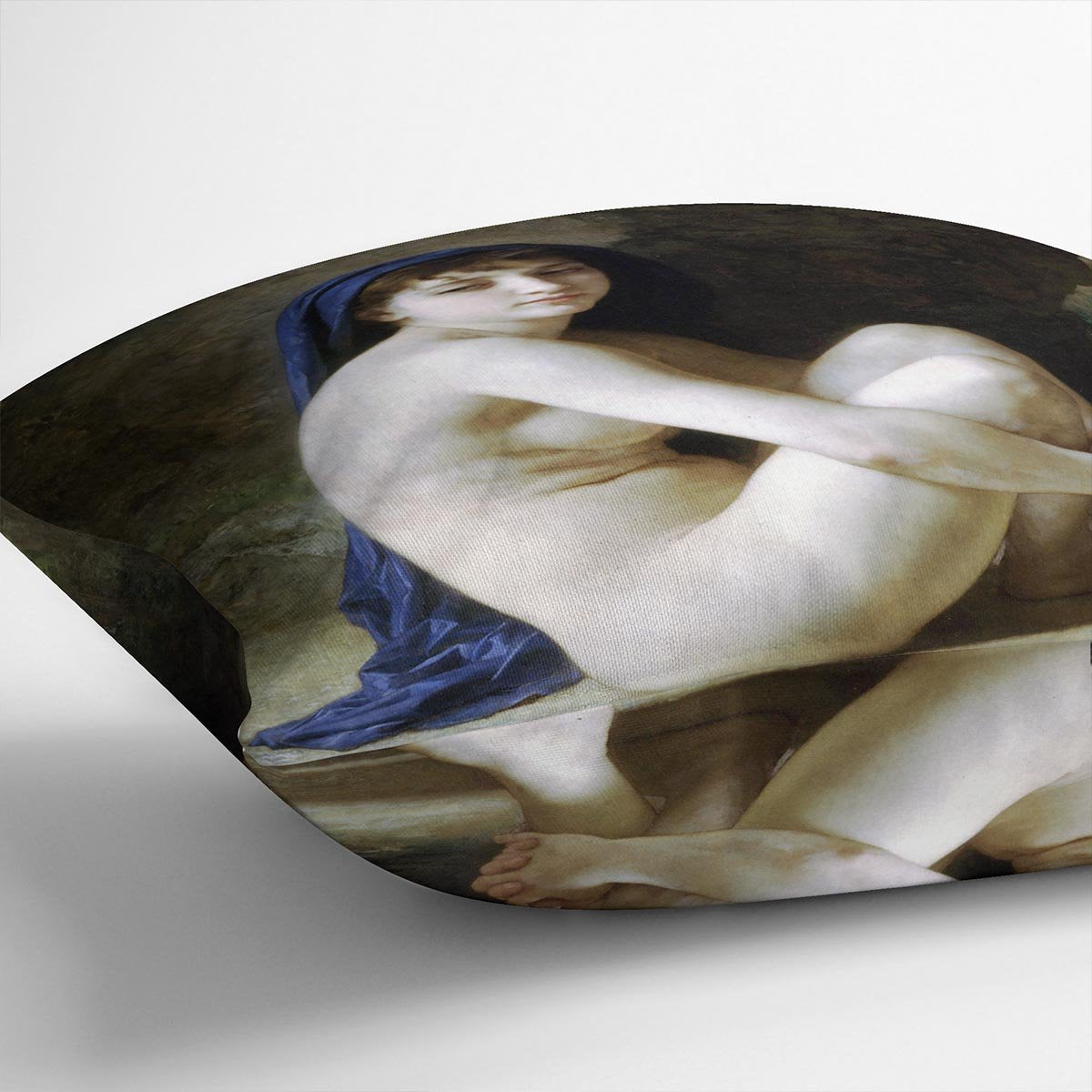Seated Nude By Bouguereau Throw Pillow