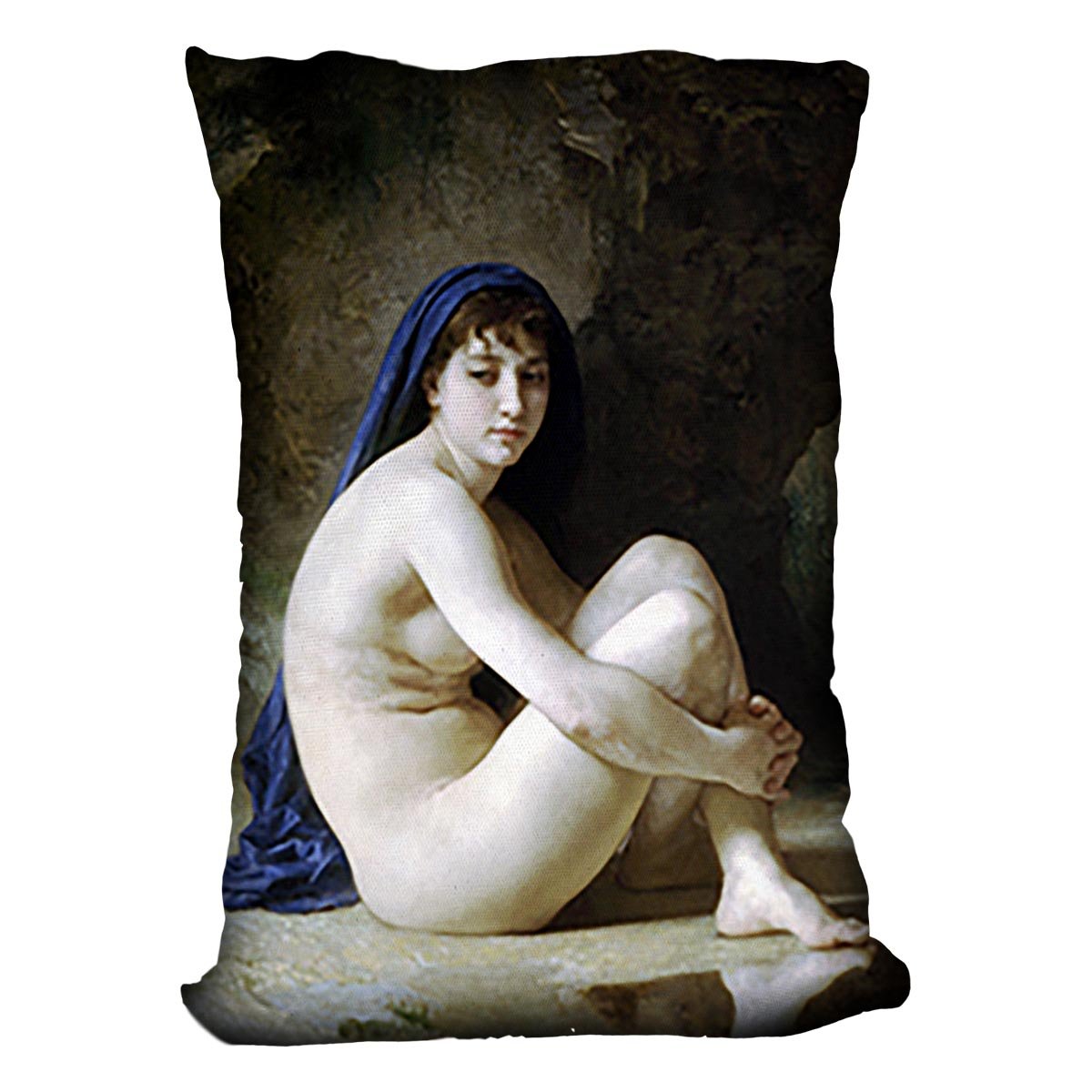 Seated Nude By Bouguereau Throw Pillow