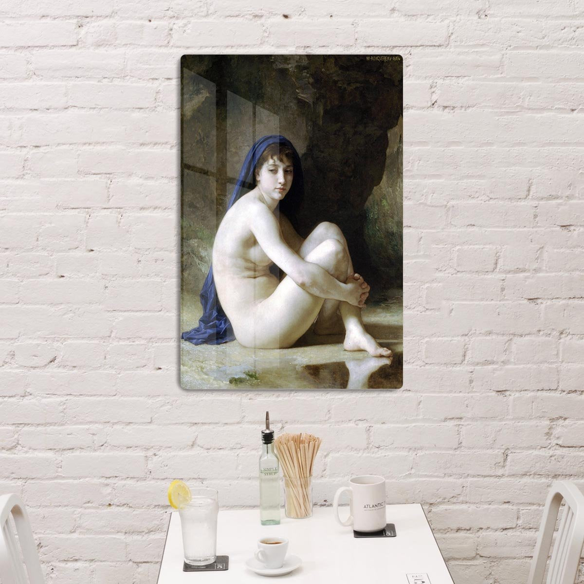 Seated Nude By Bouguereau HD Metal Print