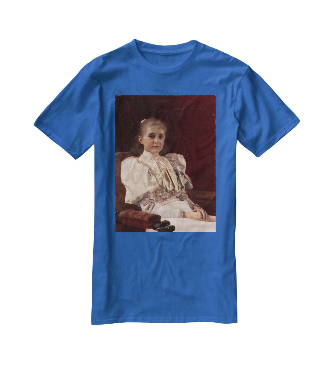 Seated Young Girl by Klimt T-Shirt - Canvas Art Rocks - 2