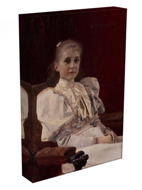 Seated Young Girl by Klimt Canvas Print or Poster - Canvas Art Rocks - 3