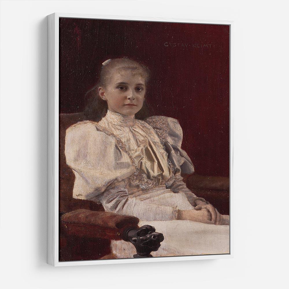 Seated Young Girl by Klimt HD Metal Print