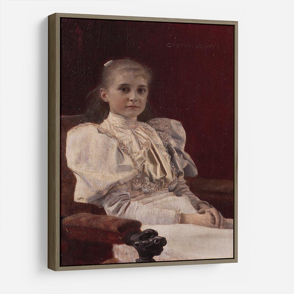 Seated Young Girl by Klimt HD Metal Print