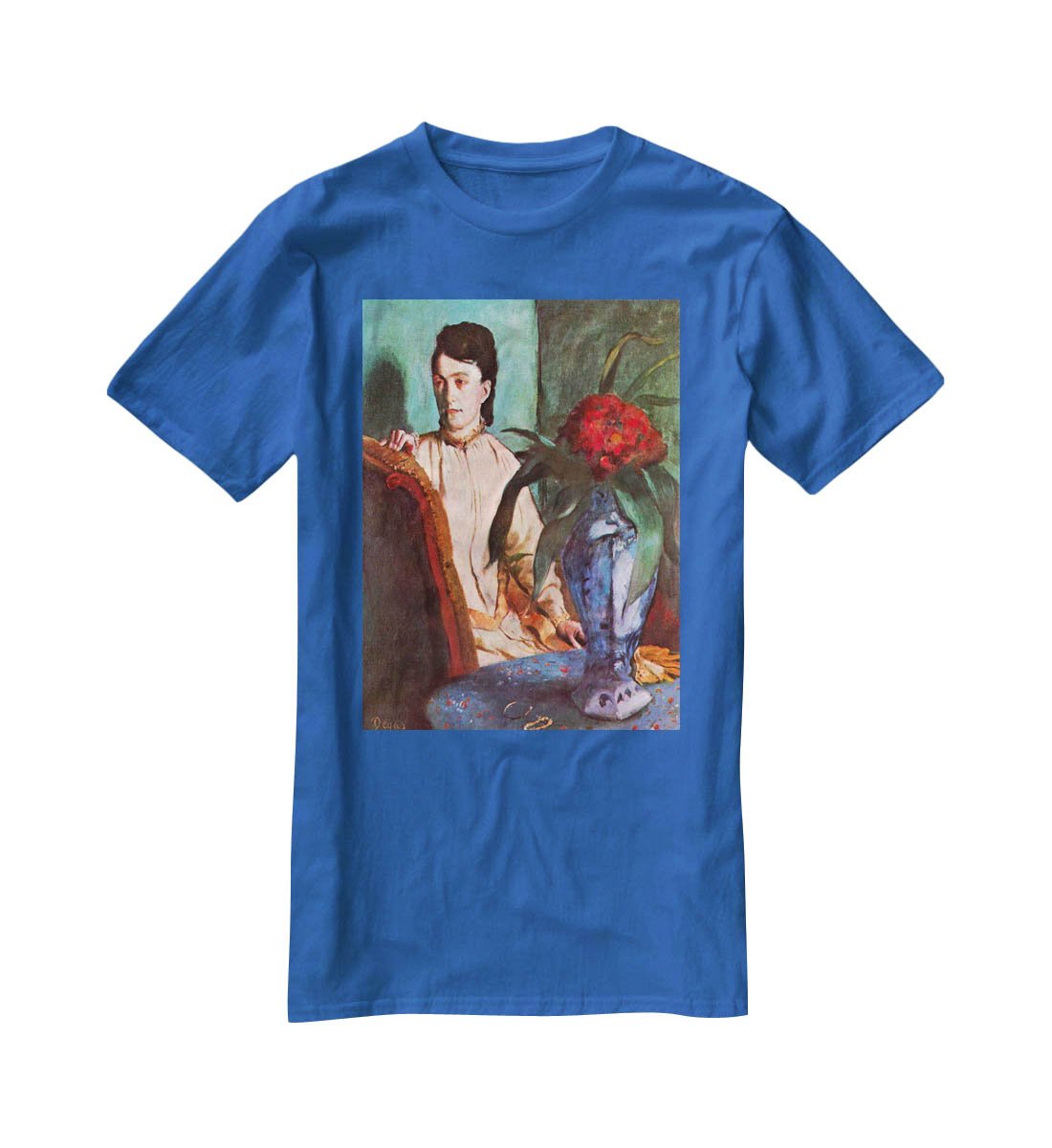Seated woman by Degas T-Shirt - Canvas Art Rocks - 2