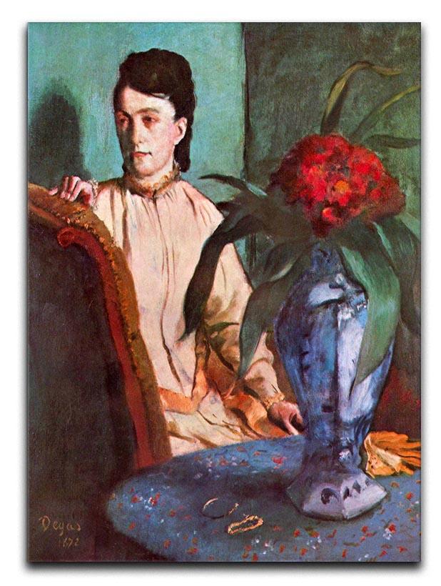 Seated woman by Degas Canvas Print or Poster - Canvas Art Rocks - 1