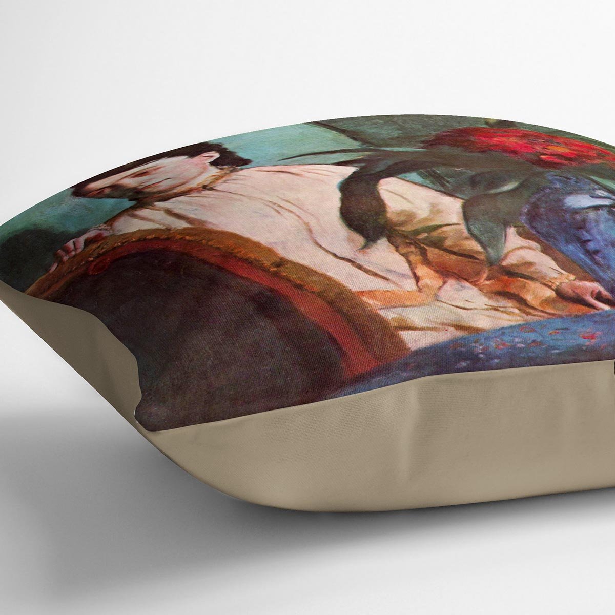 Seated woman by Degas Cushion