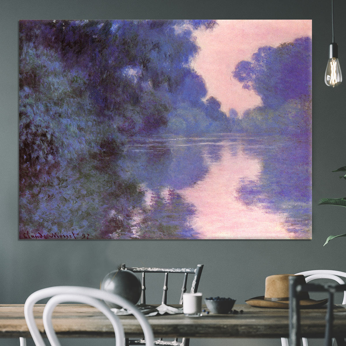 Seine arm at Giverny by Monet Canvas Print or Poster - Canvas Art Rocks - 3