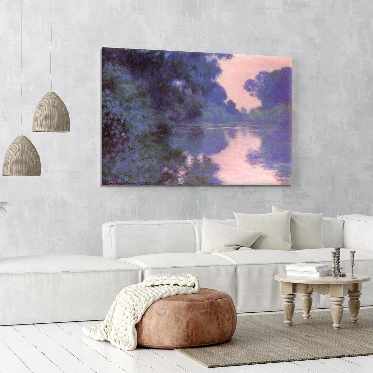 Seine arm at Giverny by Monet Canvas Print or Poster - Canvas Art Rocks - 6