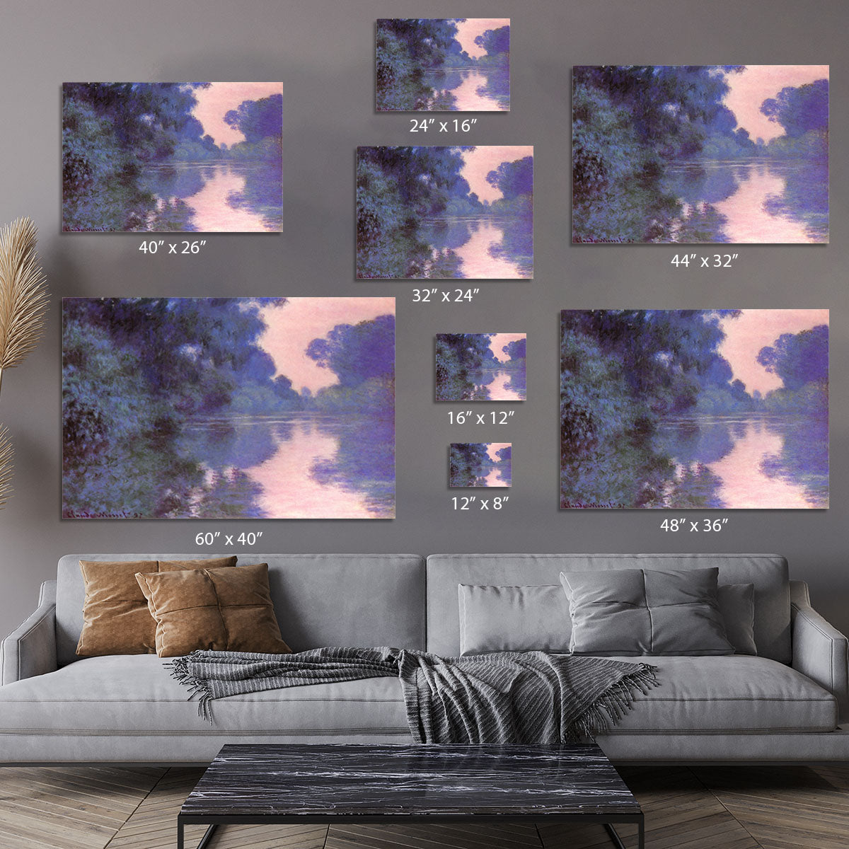 Seine arm at Giverny by Monet Canvas Print or Poster - Canvas Art Rocks - 7