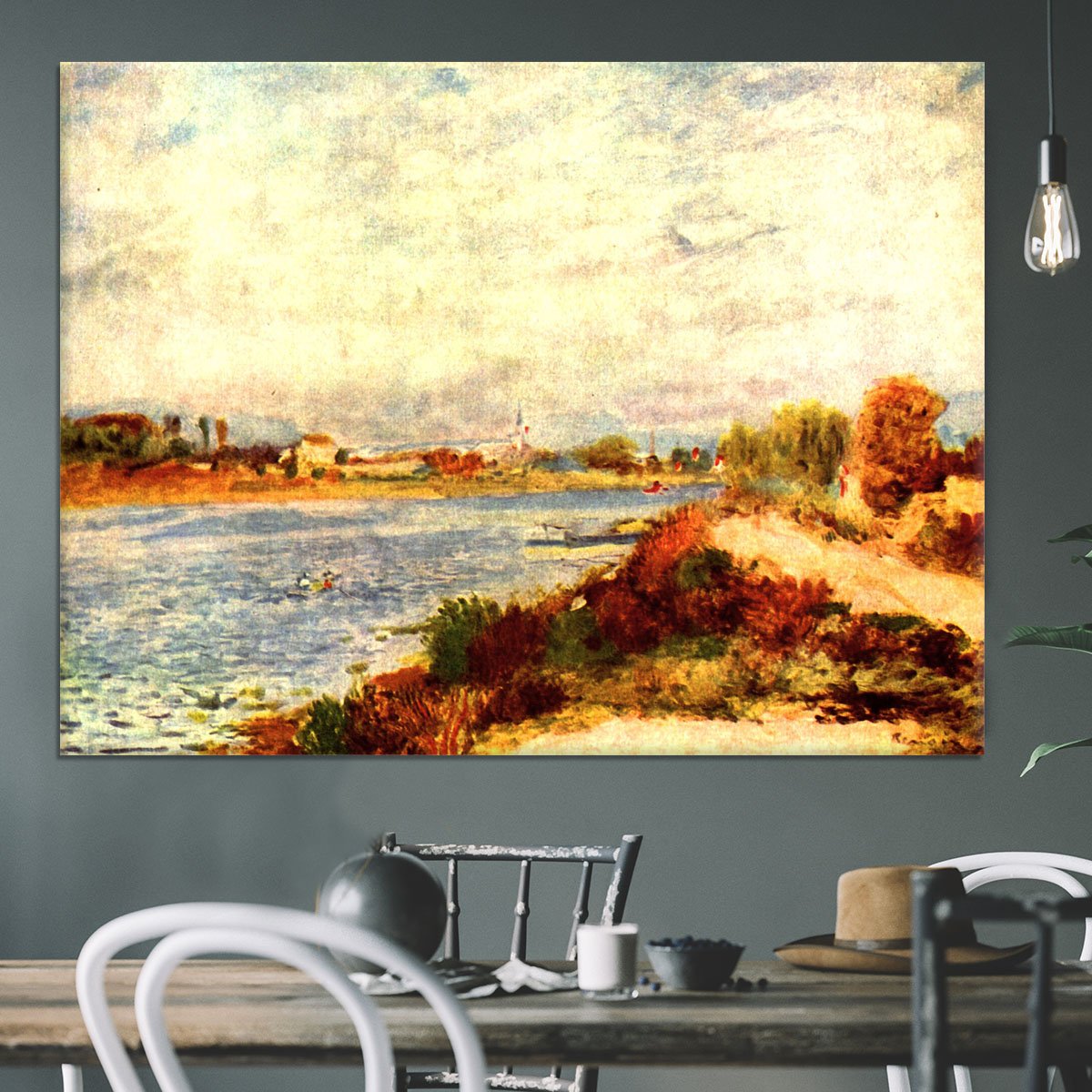Seine in Argenteuil by Renoir Canvas Print or Poster