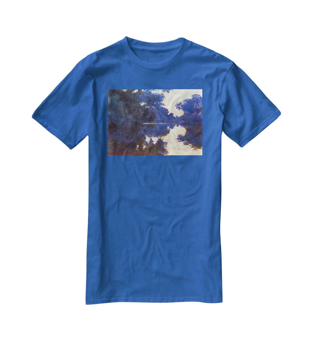 Seine in Morning 2 by Monet T-Shirt - Canvas Art Rocks - 2