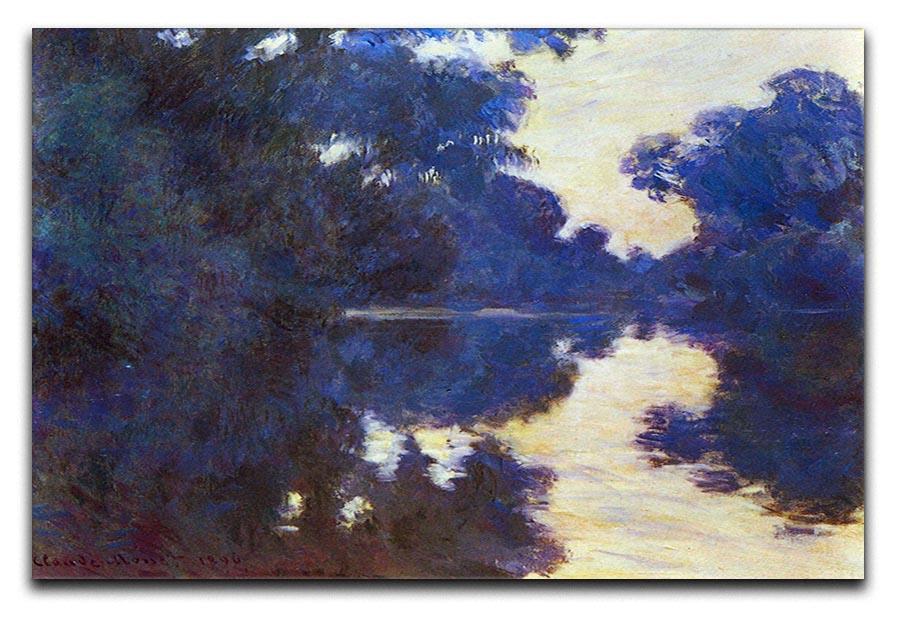 Seine in Morning 2 by Monet Canvas Print & Poster  - Canvas Art Rocks - 1