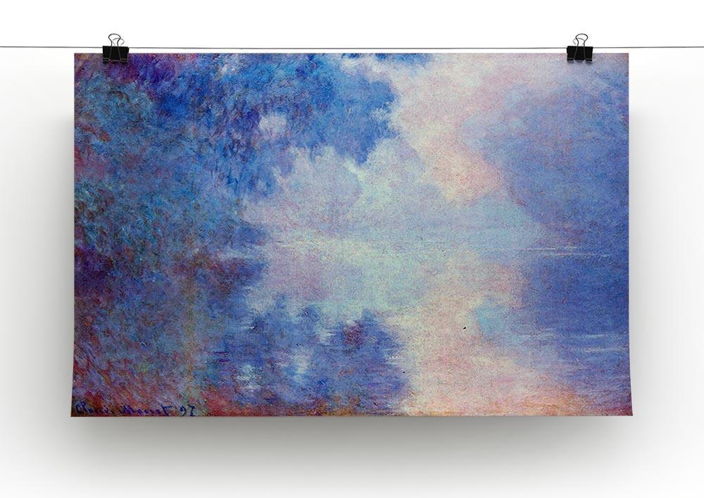 Seine in Morning by Monet Canvas Print & Poster - Canvas Art Rocks - 2