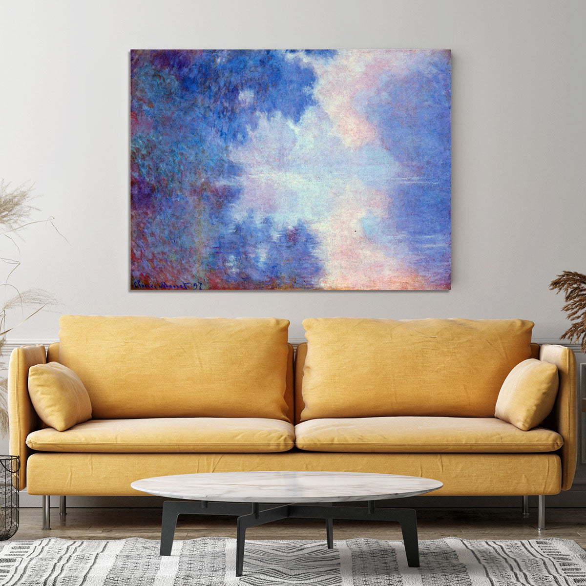 Seine in Morning by Monet Canvas Print or Poster - Canvas Art Rocks - 4