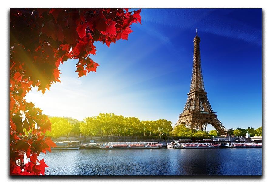 Seine in Paris with Eiffel tower Canvas Print or Poster  - Canvas Art Rocks - 1